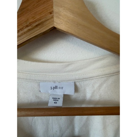 J.Jill Fit French Terry Striped Tunic – White & Black – Size 4X – NWT - Picture 3 of 5